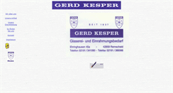 Desktop Screenshot of gerd-kesper.de