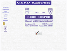 Tablet Screenshot of gerd-kesper.de